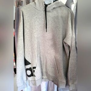 Light Gray Pullover Adidas Hoodie